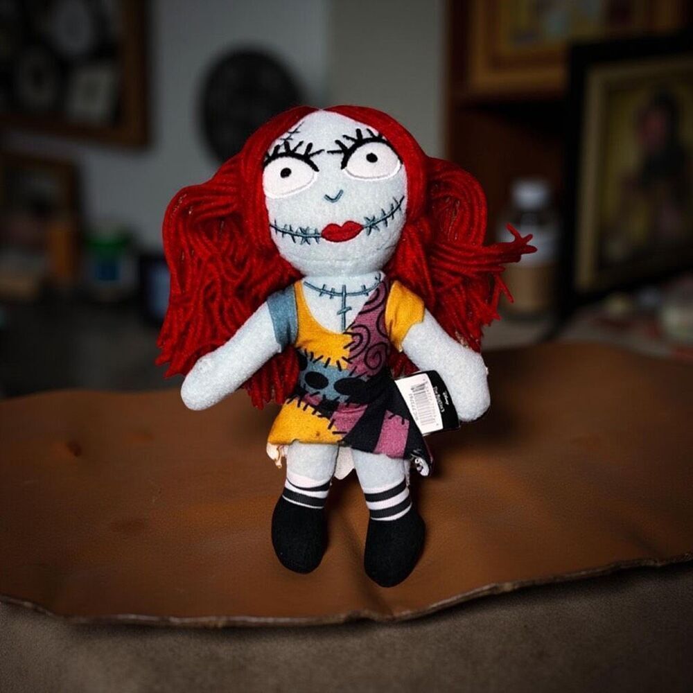 NWT Disney The Nightmare Before Christmas Sally Plush Red Yarn Hair Doll 9" P12